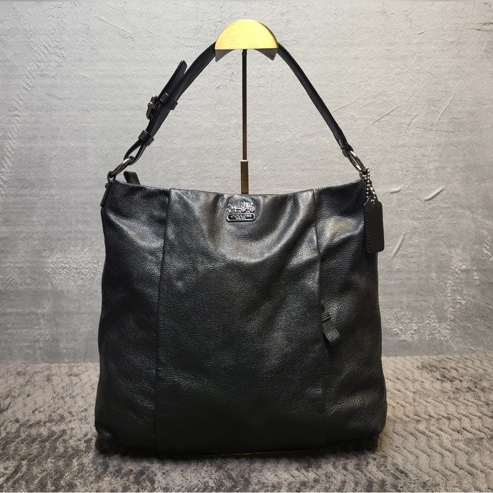 Coach Madison Isabelle Midnight Black Hobo Bag
